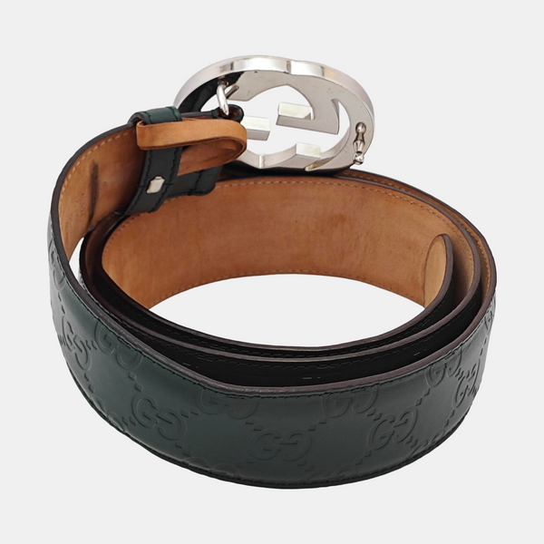 Leather Belt Green