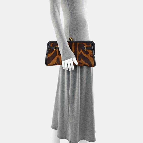 Horsehair Clutch Black