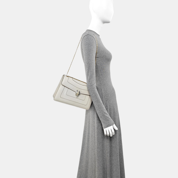 SERPENTI FOREVER Medium Calfskin Beige
