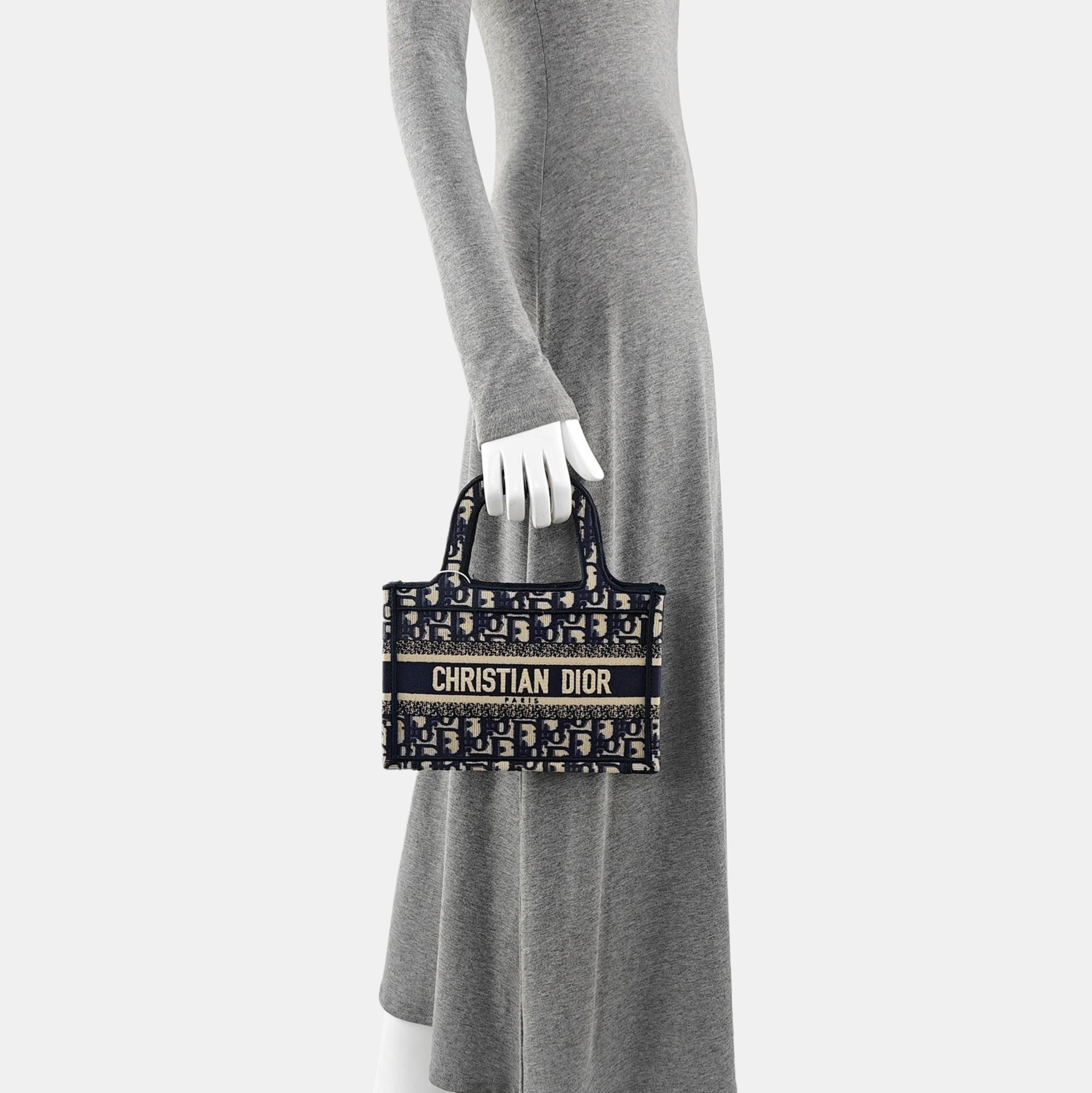 Book Tote Mini Canvas Blue