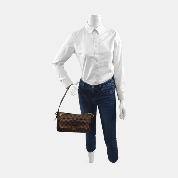 RAVELLO GM Damier Ebene Coated Canvas Brown