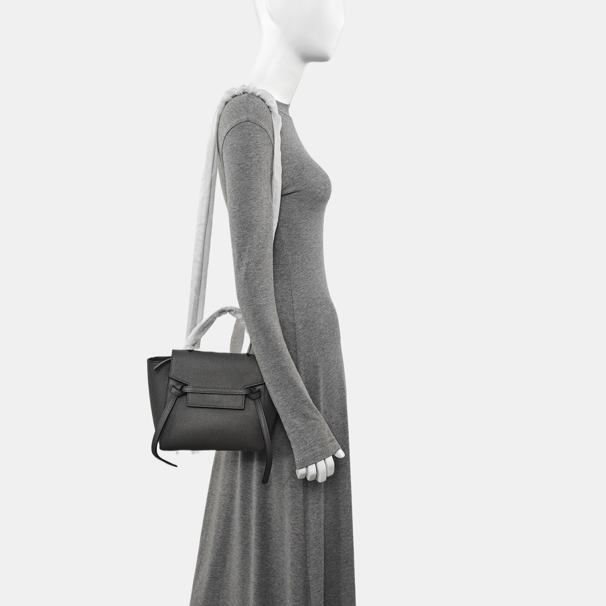 BELT Nano Calfskin Gray