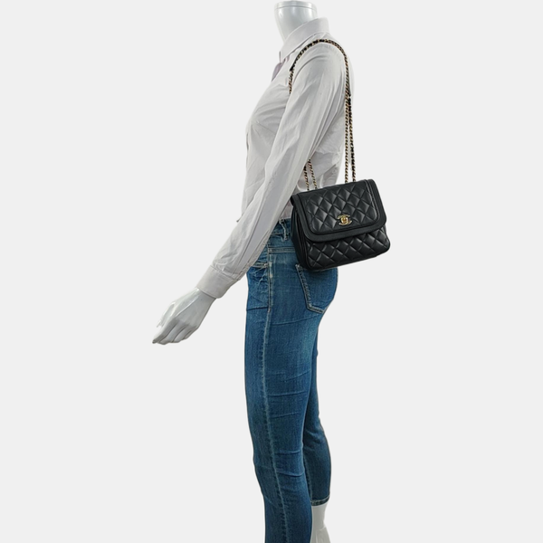 Quilted Lambskin Black