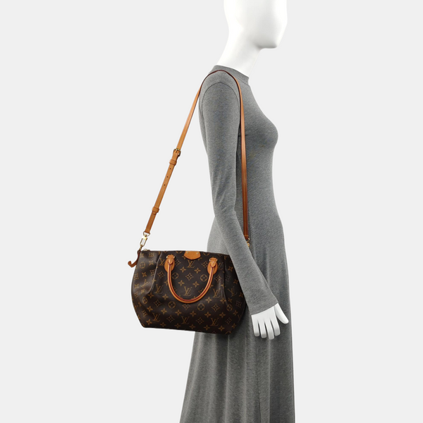 TURENNE Monogram Coated Canvas Brown