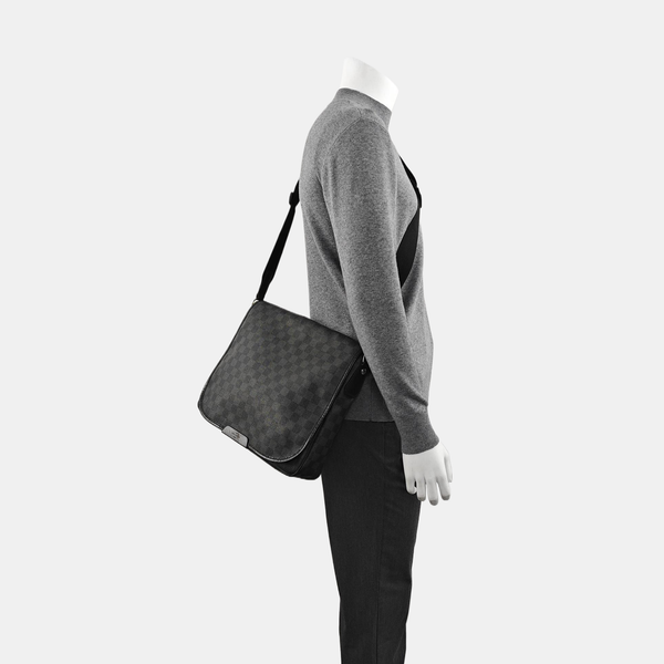 DANIEL MM Damier Graphite Coated Canvas Gray
