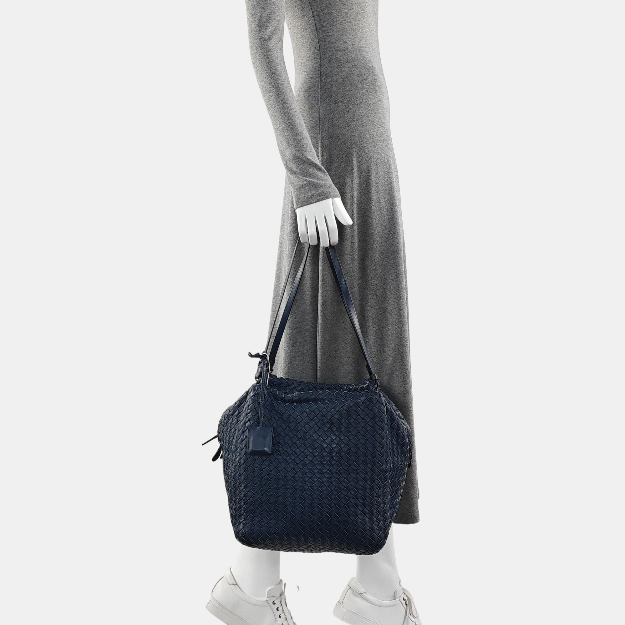 Calfskin Shoulder Bag Blue