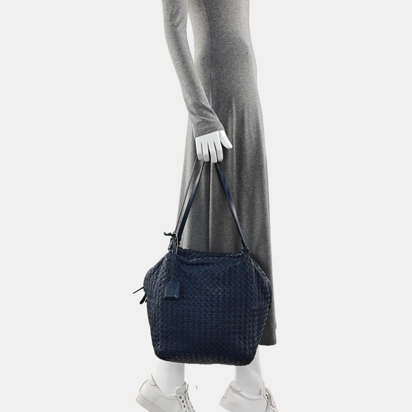 Calfskin Shoulder Bag Blue
