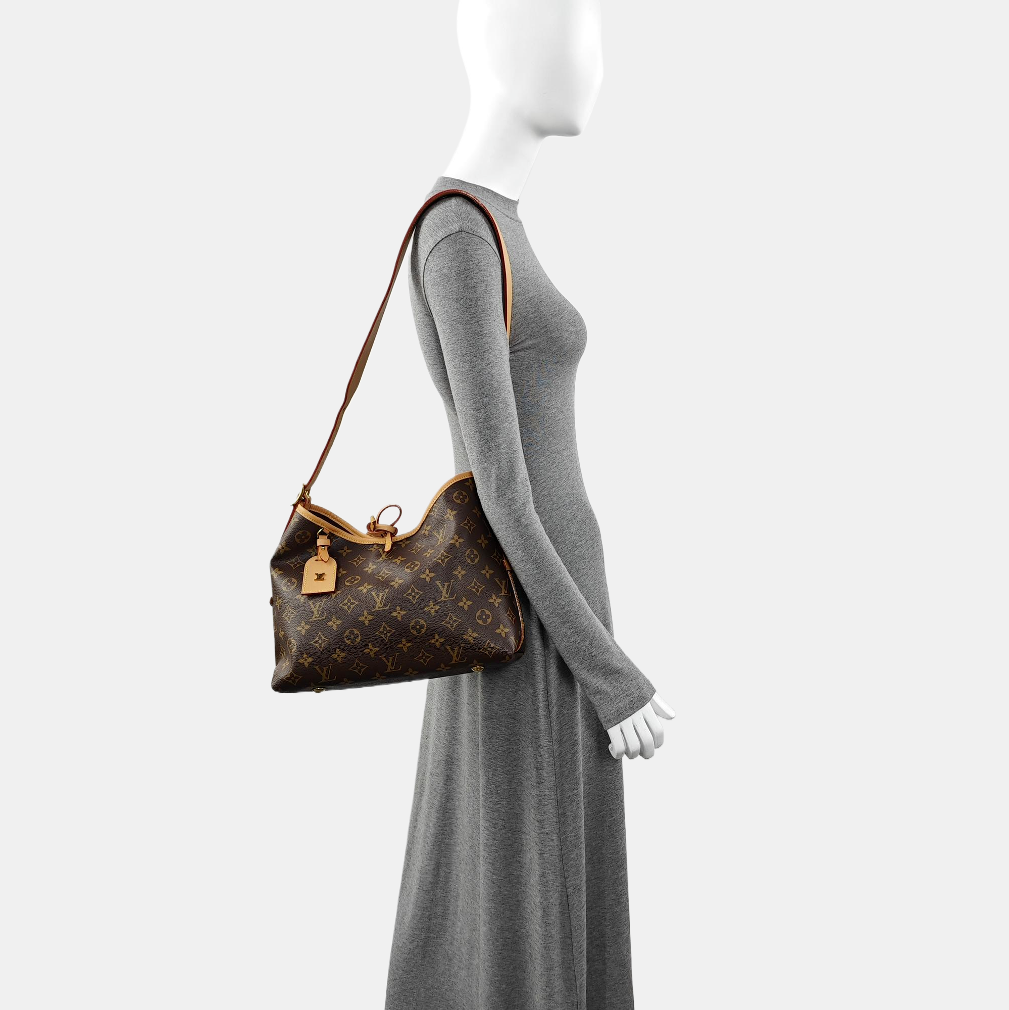 CARRYALL PM Monogram Coated Canvas Brown