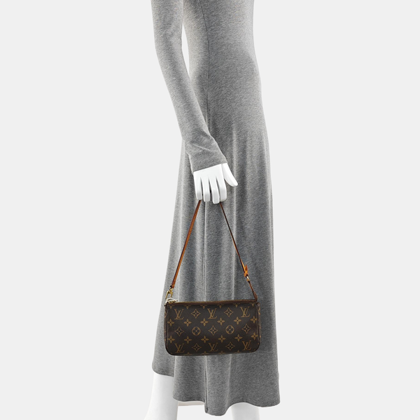 ACCESSOIRES GM Monogram Coated Canvas Brown