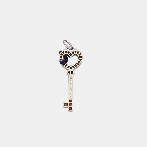 Tiffany Keys Platinum 950 Silver Pendant