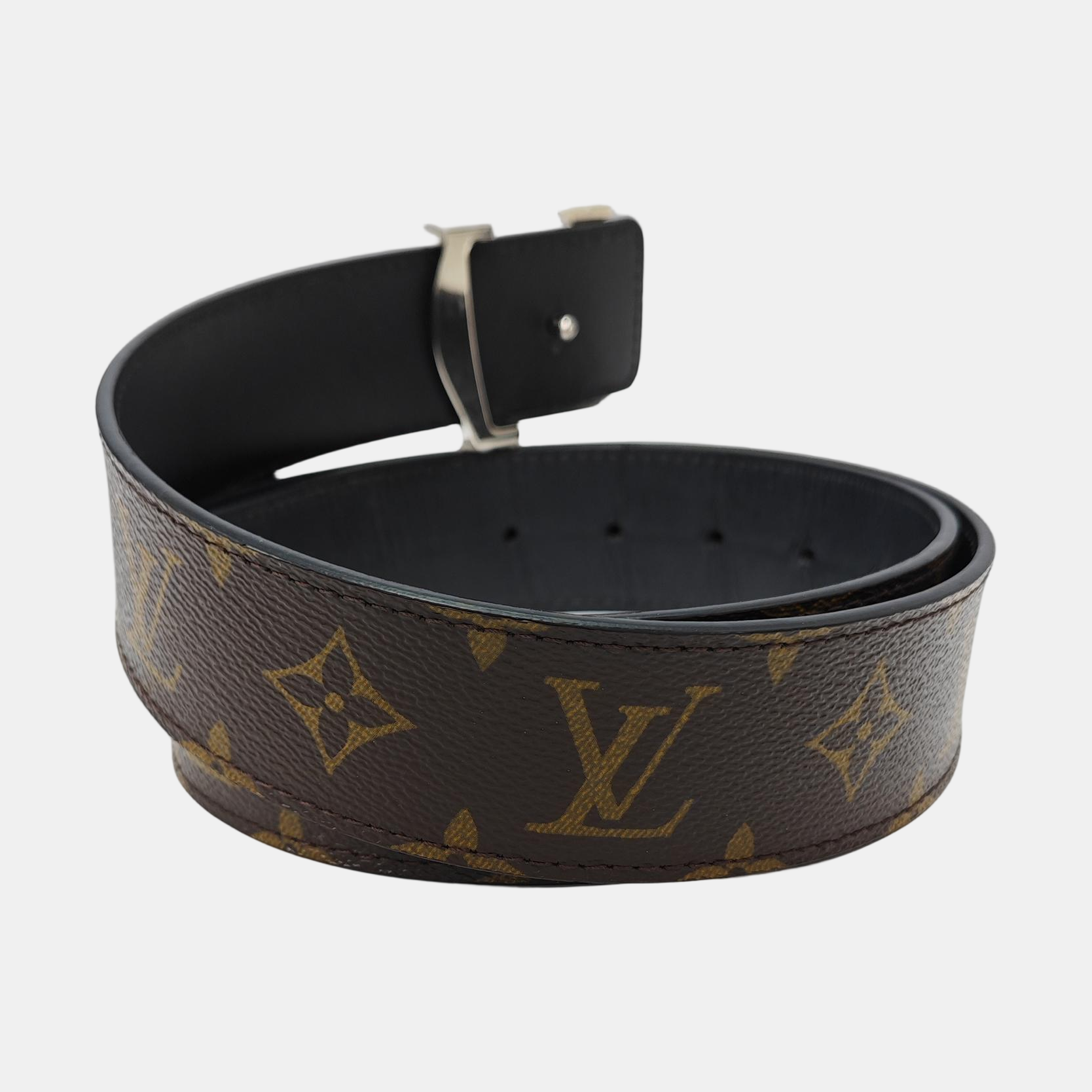 Coated Canvas Belt Brown