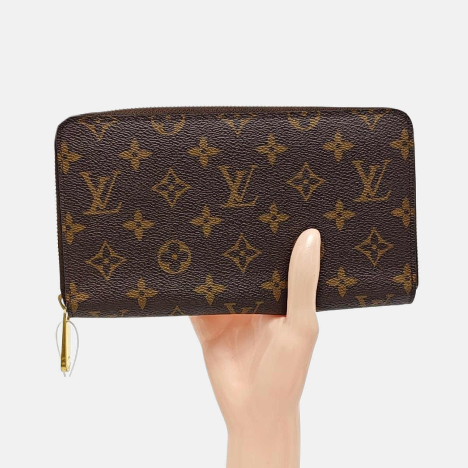 ZIPPY Monogram Coated Canvas Brown Wallet