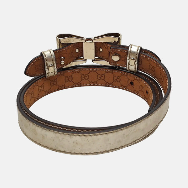 Leather Belt Gold