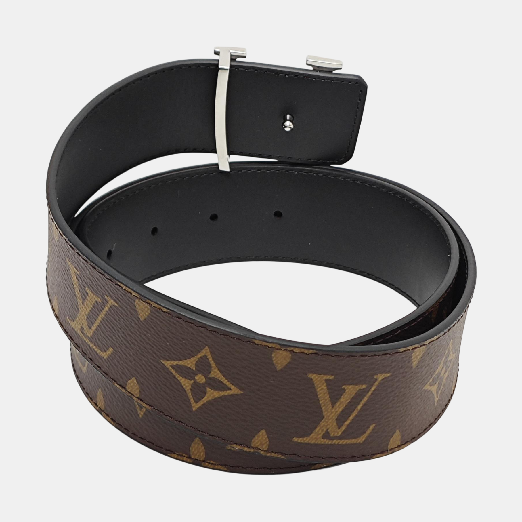 Coated Canvas Belt Brown