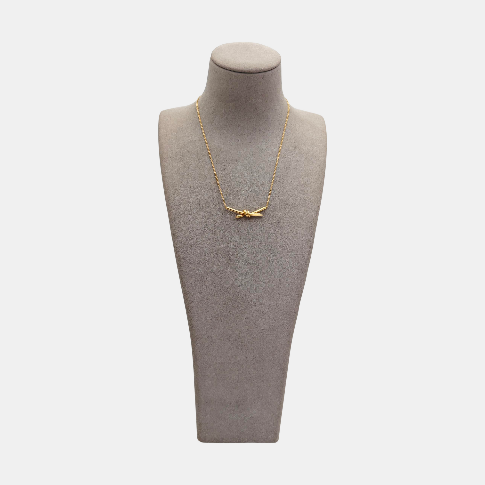 Tiffany Knot 18k Rose Gold Necklace