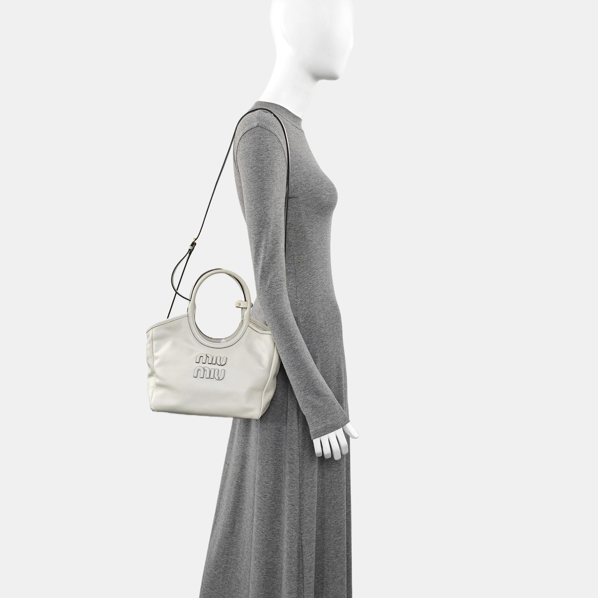 IVY Small Calfskin White