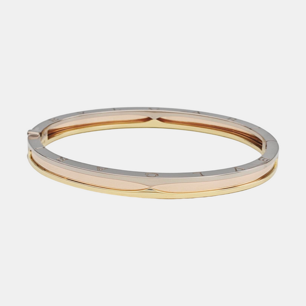 B.ZERO1 18k White Gold Multicolor Bangle