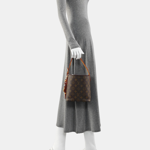 ALL IN BB Monogram Coated Canvas Brown