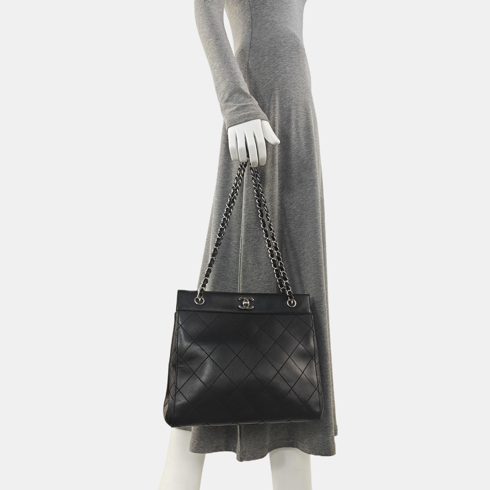 Quilted Lambskin Black