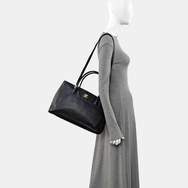 CERF Extra Large Grained Calfskin Black