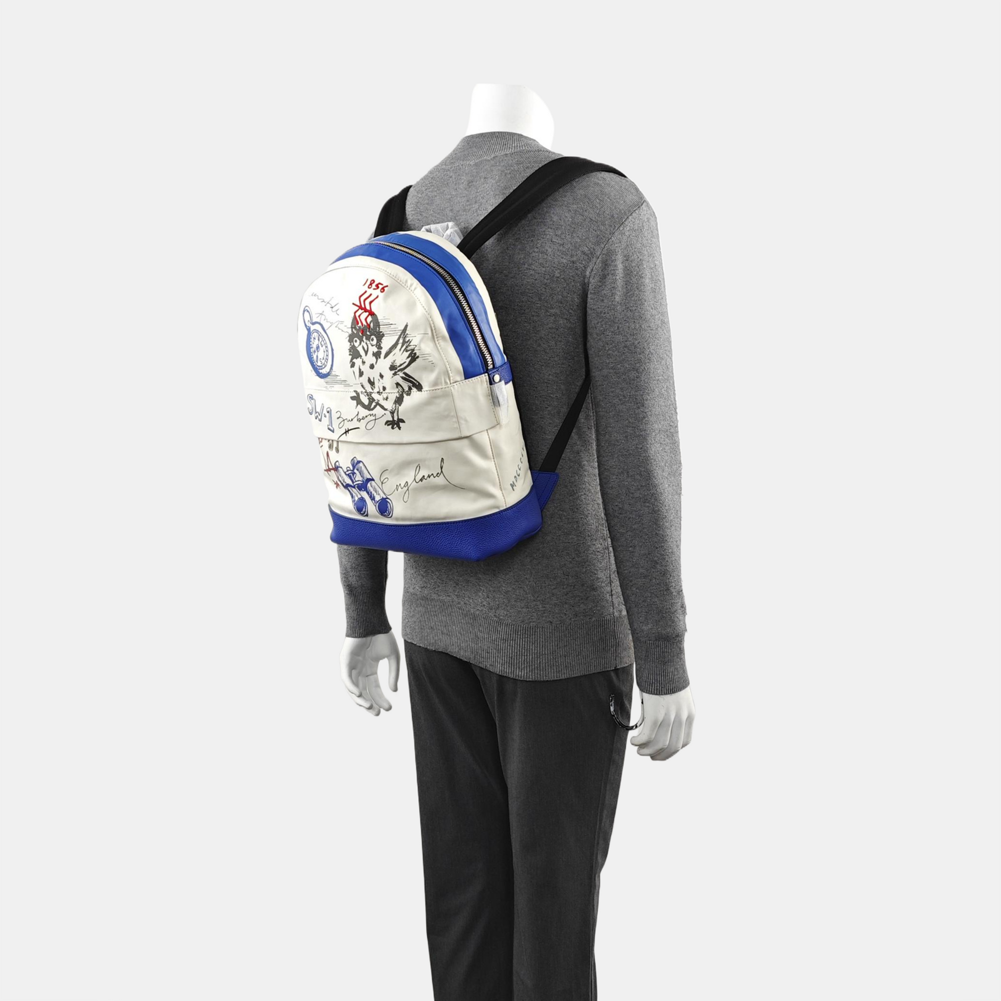 Fabric Backpack White
