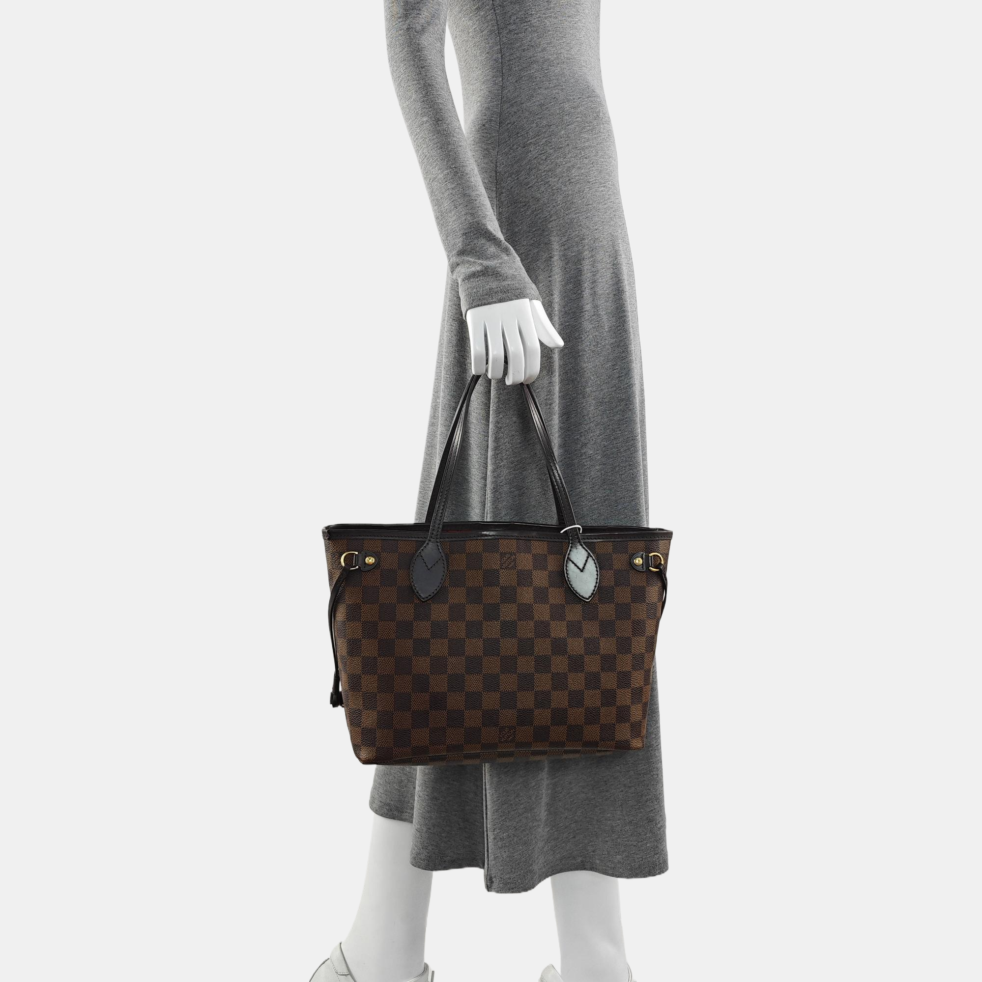 NEVERFULL PM Damier Ebene Coated Canvas Brown