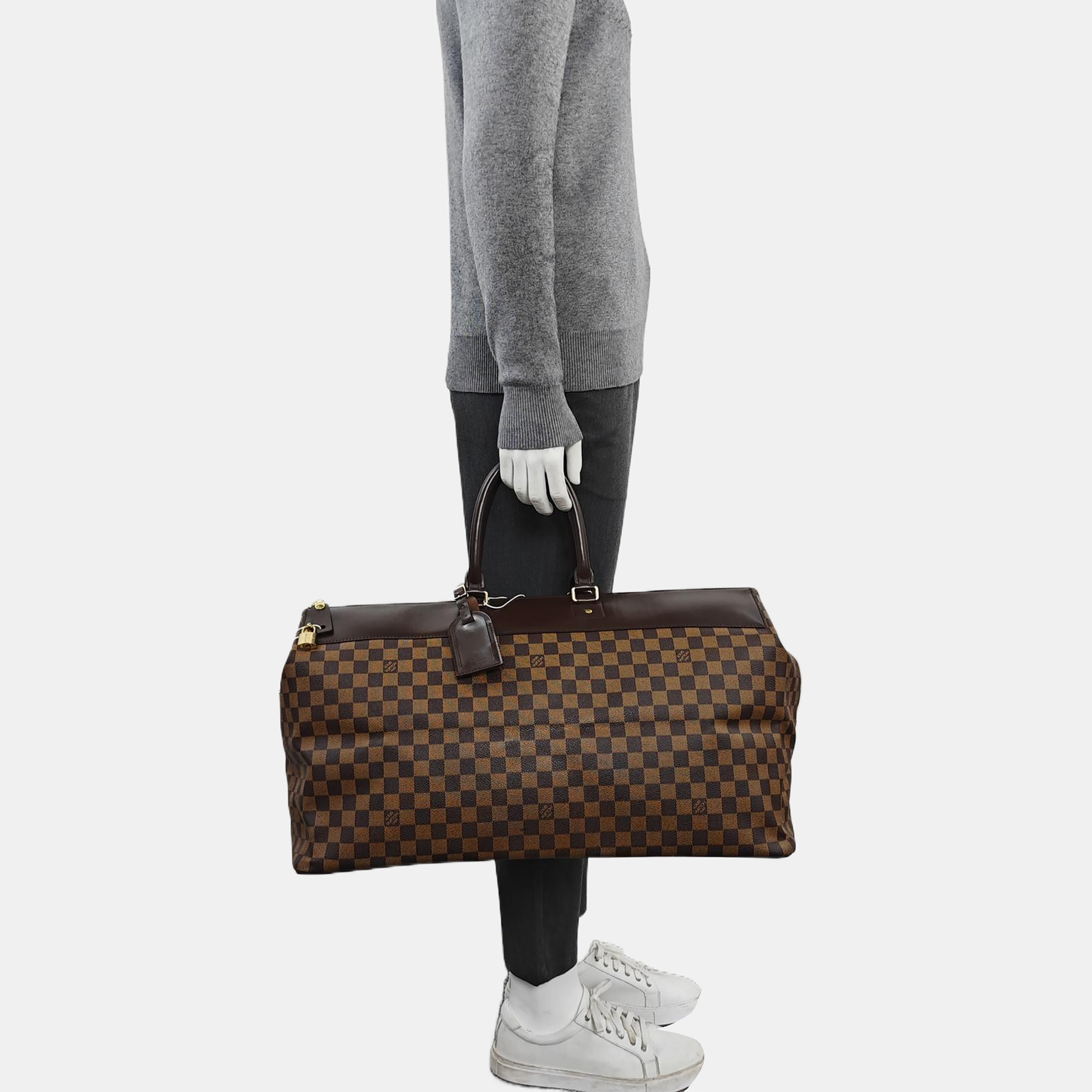 EOLE 55 Damier Ebene Coated Canvas Brown
