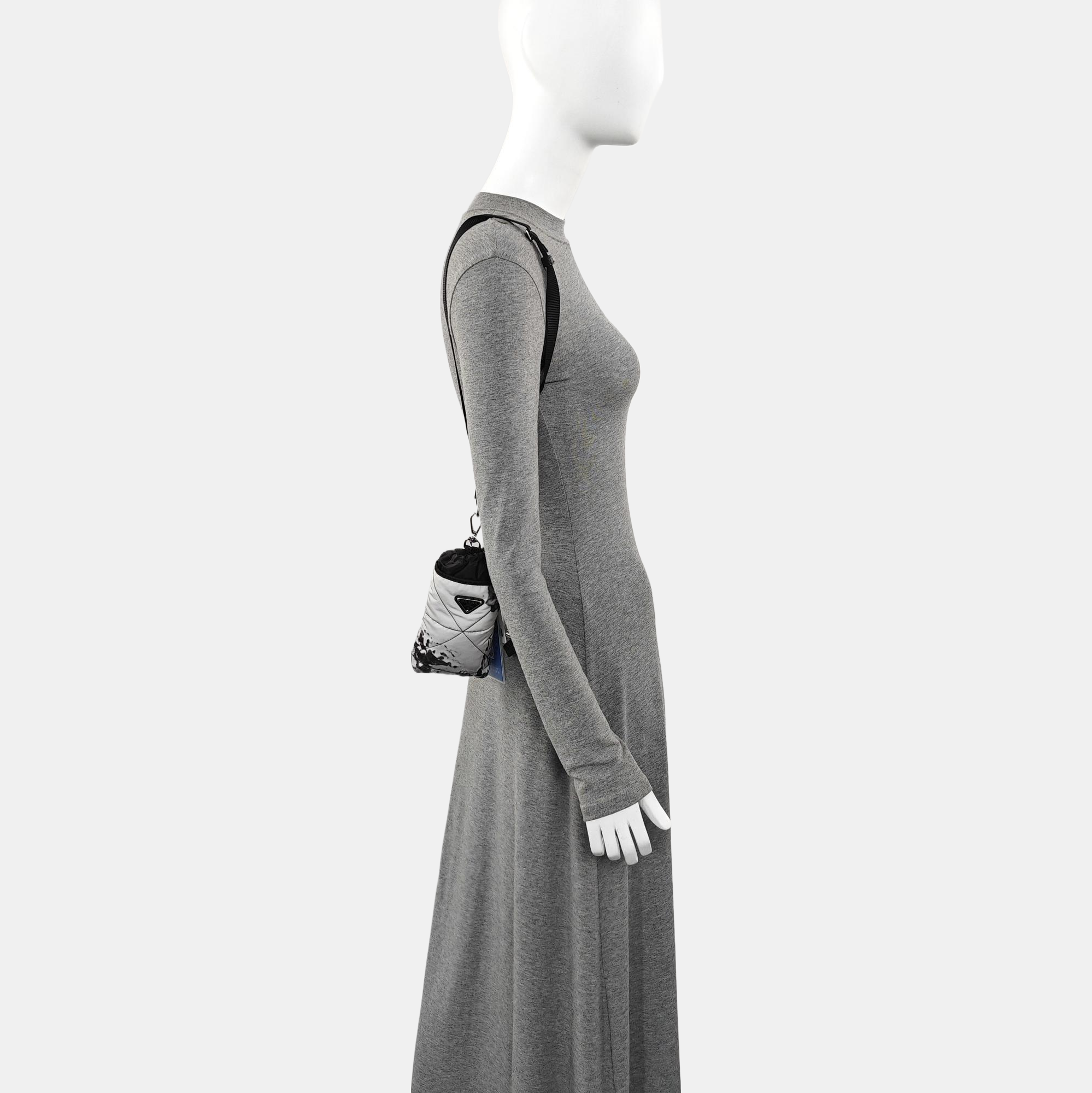 Nylon Top Handle Bag Gray