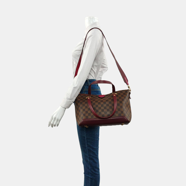HYDE PARK Damier Ebene Coated Canvas Brown