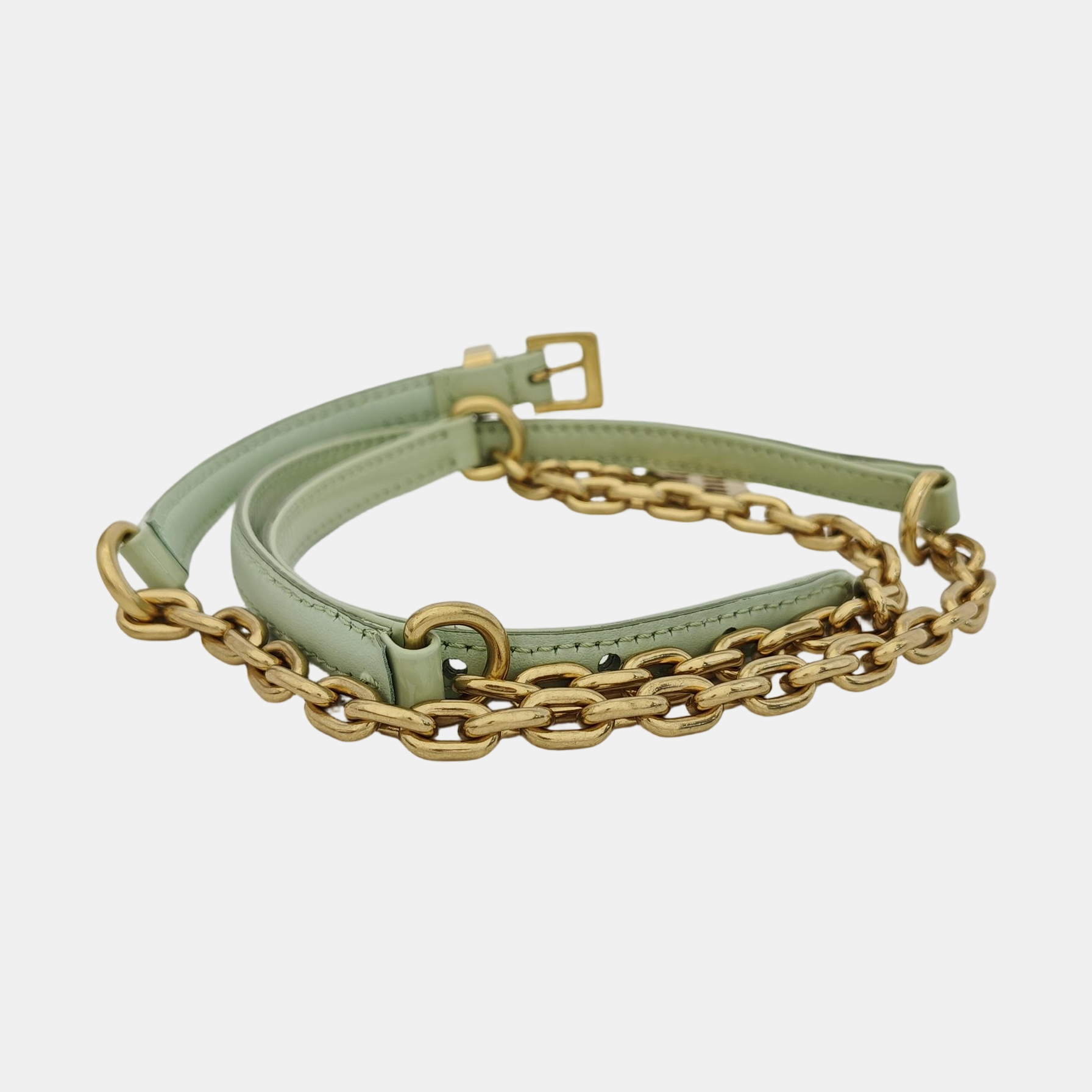 Leather Belt Green