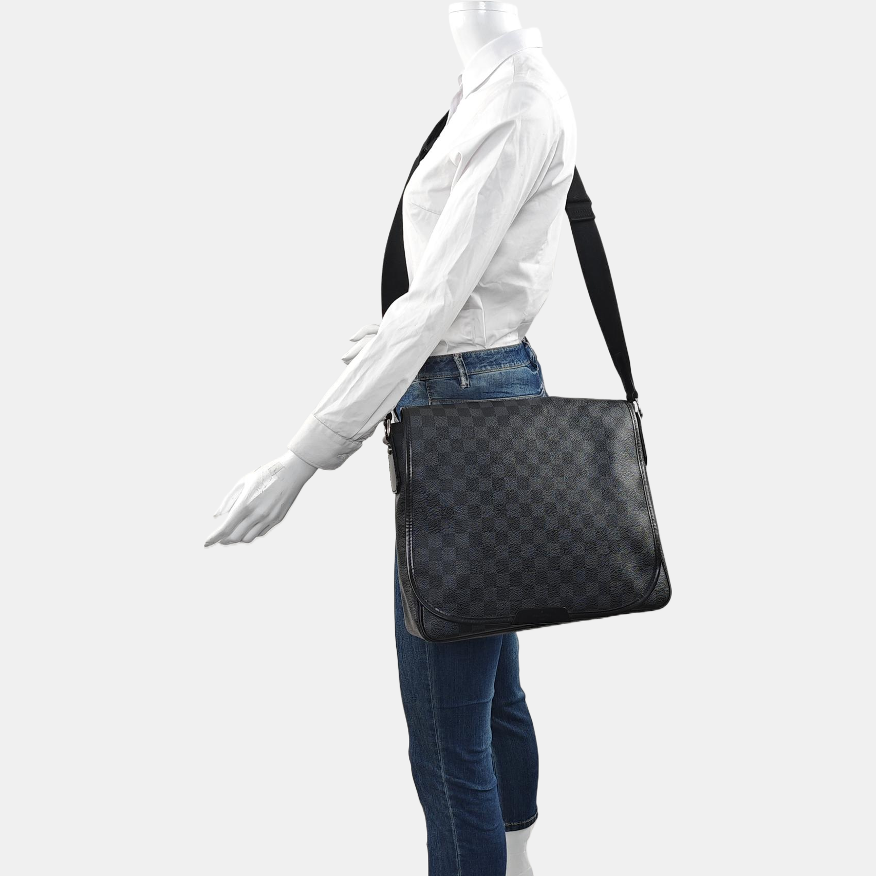 DANIEL MM Damier Graphite Coated Canvas Gray