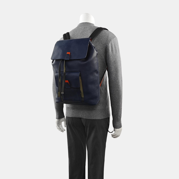 Calfskin Backpack Blue