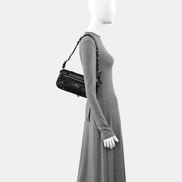 Lambskin Shoulder Bag Small Black