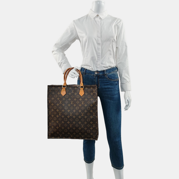 SAC PLAT GM Monogram Coated Canvas Brown