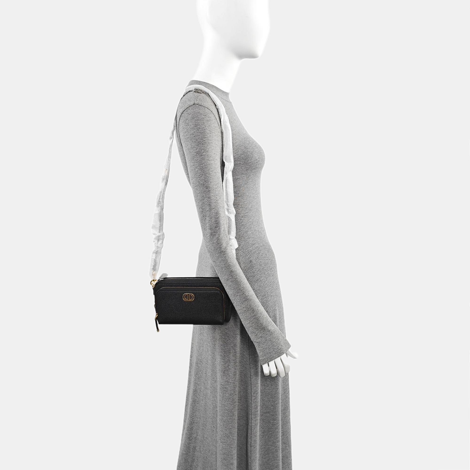Calfskin Shoulder Bag Black