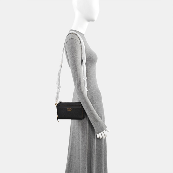 Calfskin Shoulder Bag Black