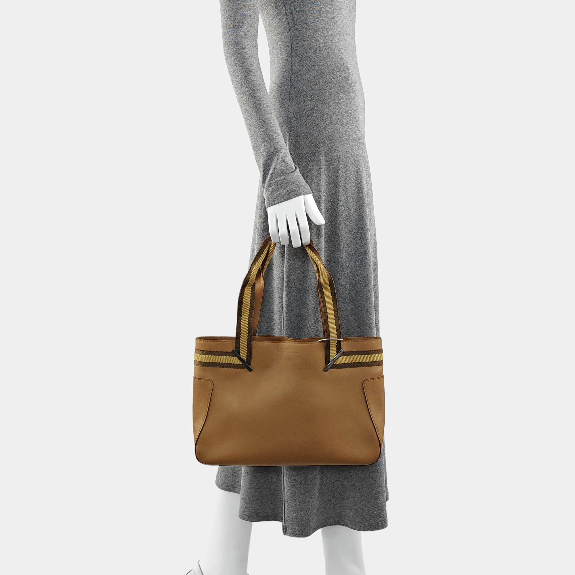 Calfskin Tote Bag Brown