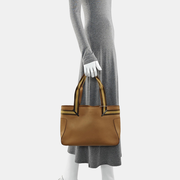 Calfskin Tote Bag Brown