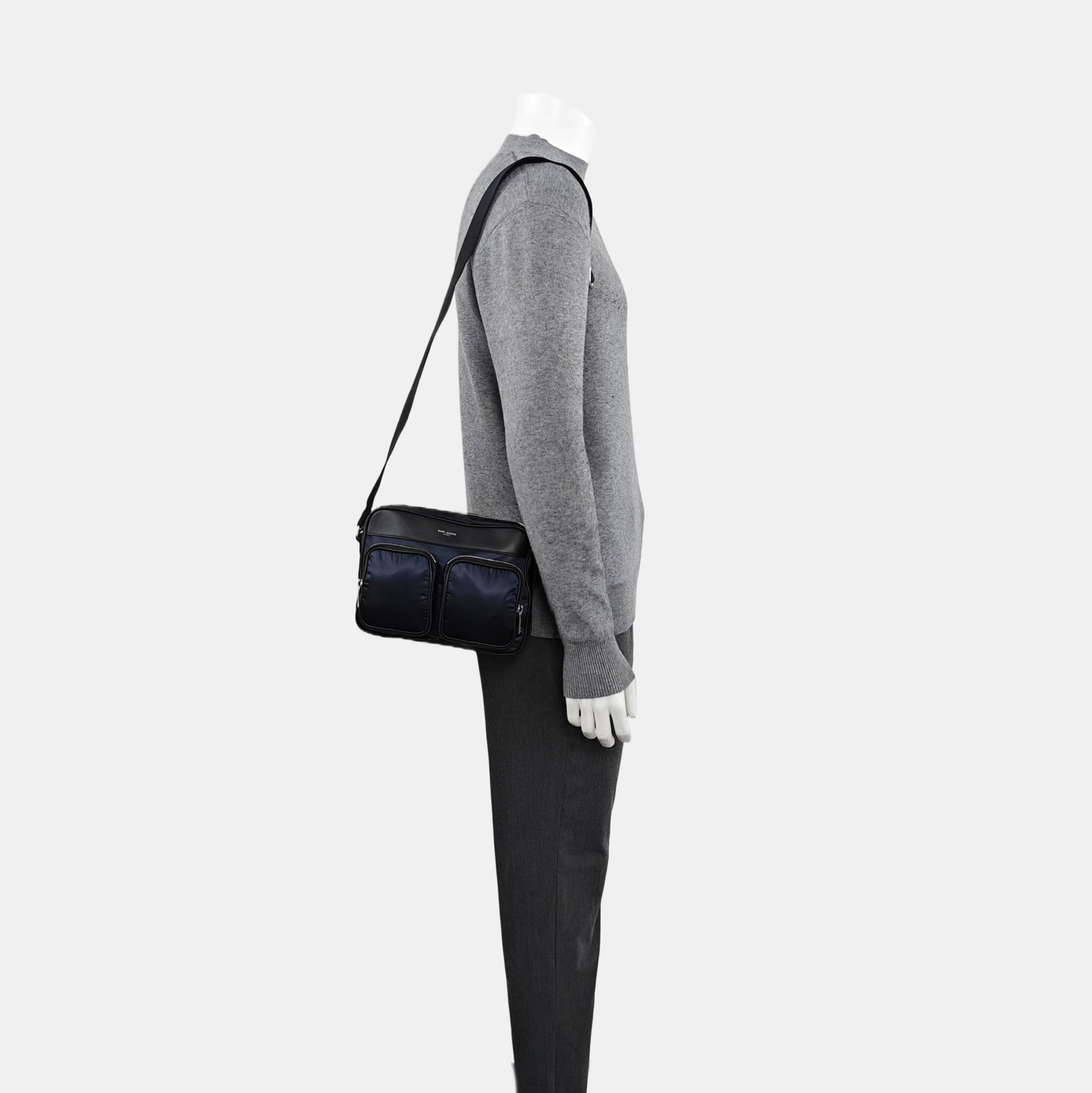 Nylon Shoulder Bag Blue