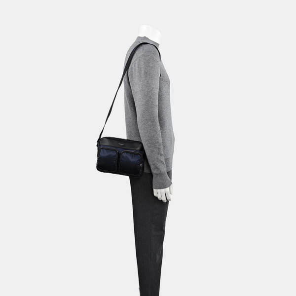 Nylon Shoulder Bag Blue