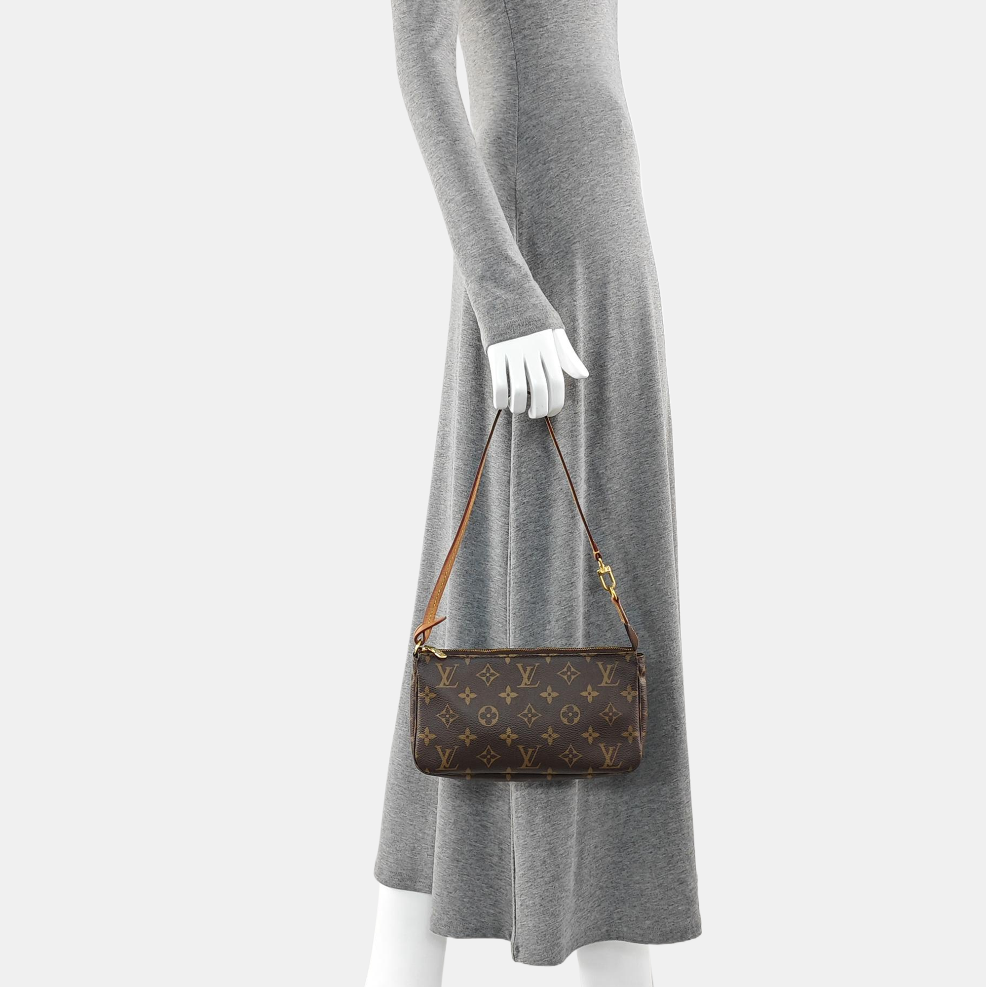 ACCESSOIRES GM Monogram Coated Canvas Brown