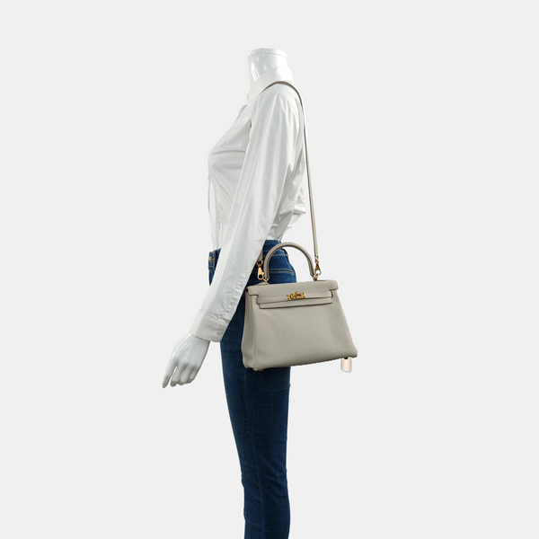 Kelly 25 Togo White