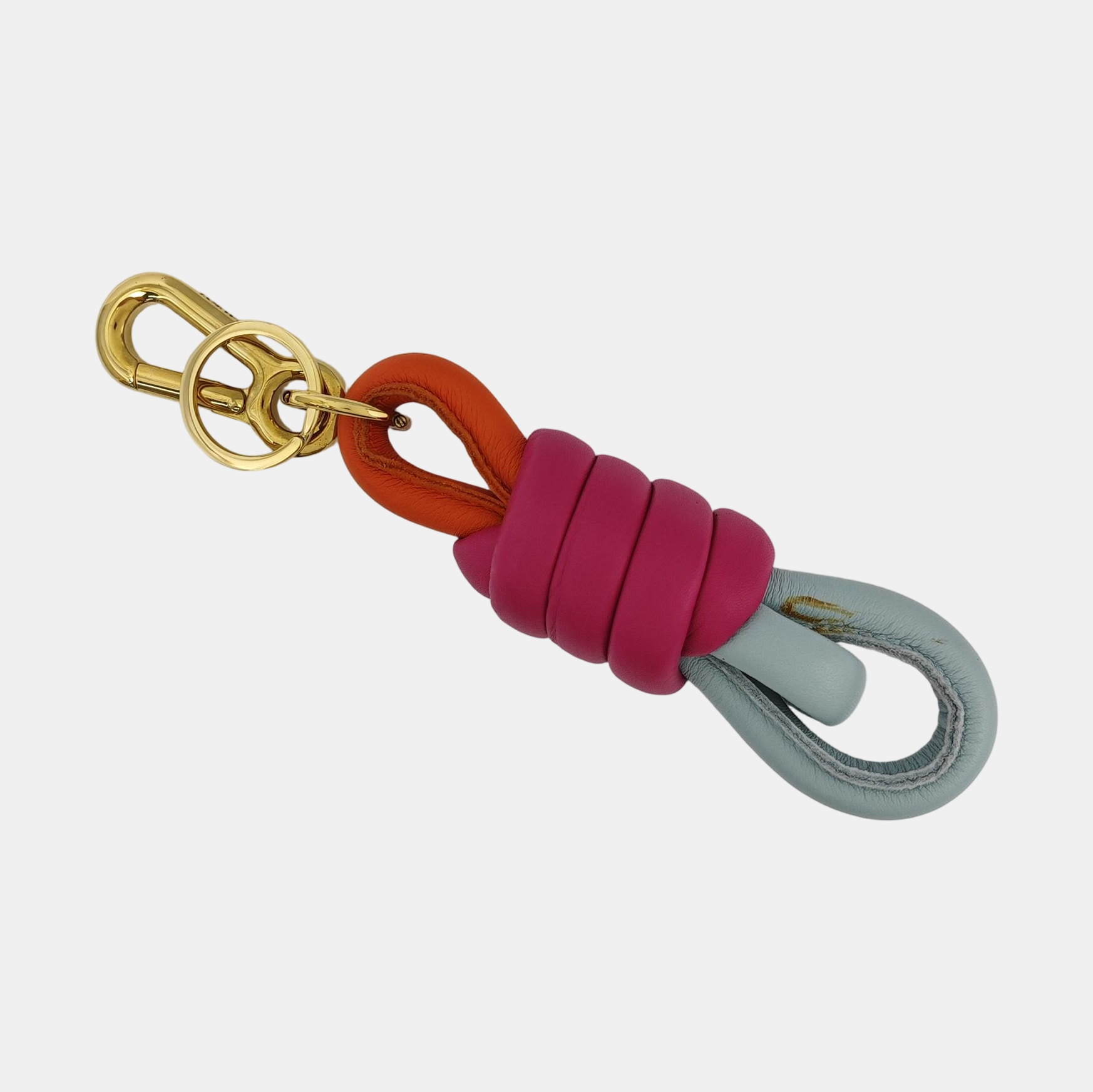 Leather Bag Charm Multicolor