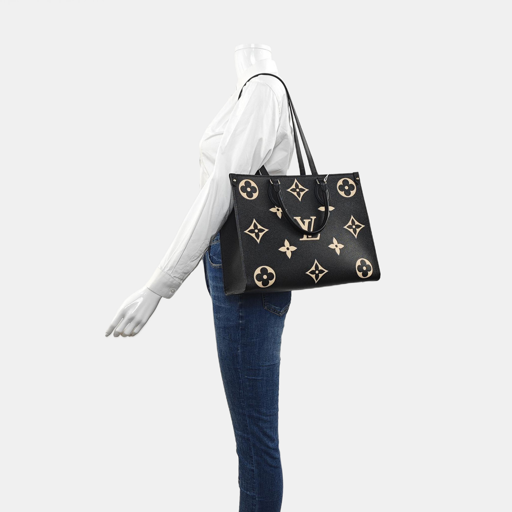 ONTHEGO MM Monogram Calfskin Black