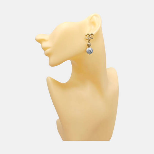 Metal Gold Stud Earrings