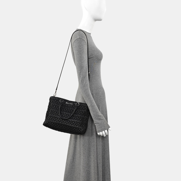 Lambskin Shoulder Bag Black