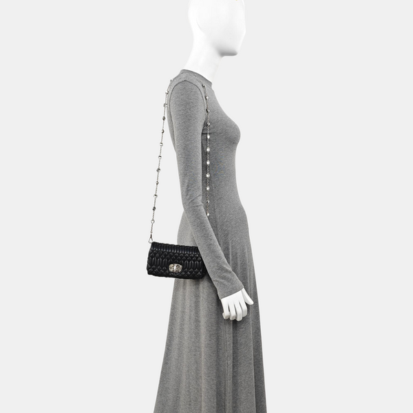 Crystal Mini Lambskin Black