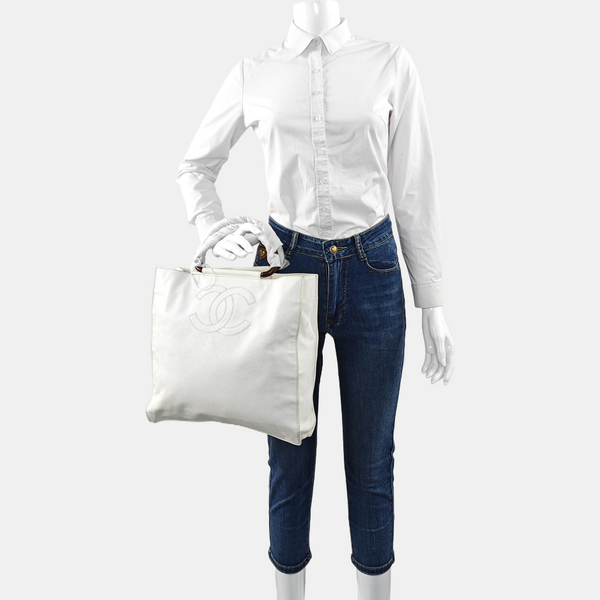 Quilted Leather White