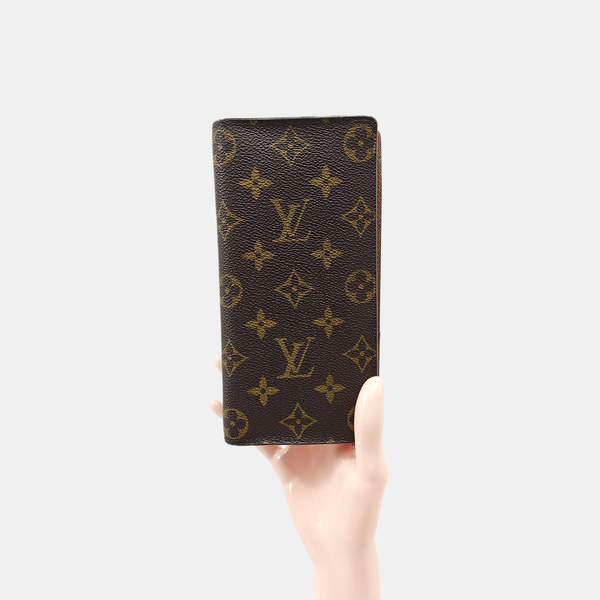 BRAZZA Monogram Coated Canvas Brown Wallet