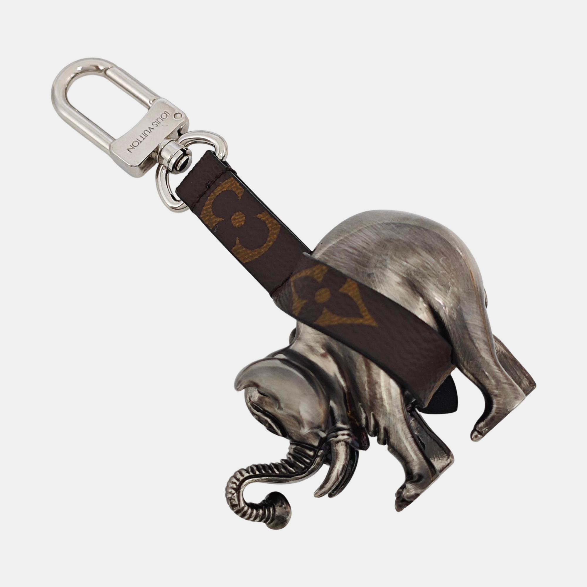 Metal Bag Charm Gray